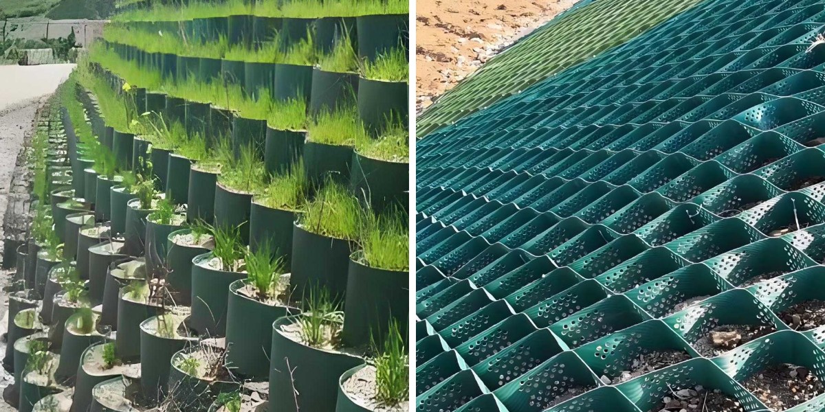HDPE-Geozellen für Ufer- und Kanalsicherung zum Schutz vor Ausspülung HDPE-Geozellen für Ufer- und Kanalsicherung zum Schutz vor Ausspülung