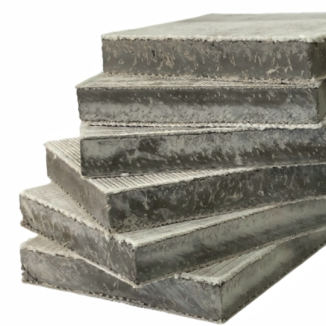 Tissu imprégné de béton