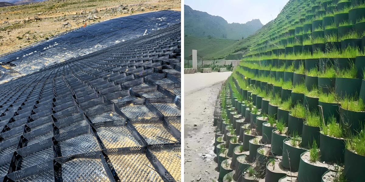 استخدام الخلايا الجغرافية للحد من تآكل التربة في المشاريع الصديقة للبيئة