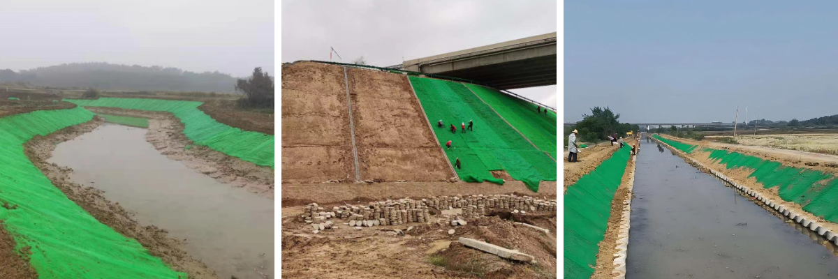 Revestimento de canais e valas com geossintéticos 3D para gestão de águas pluviais. Revestimento de canais e valas com geossintéticos 3D para gestão de águas pluviais.