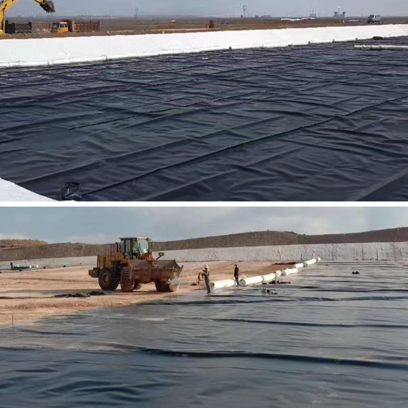 Projet réussi de géomembrane en PEHD : revêtement à grande échelle d’un réservoir pour un service public municipal