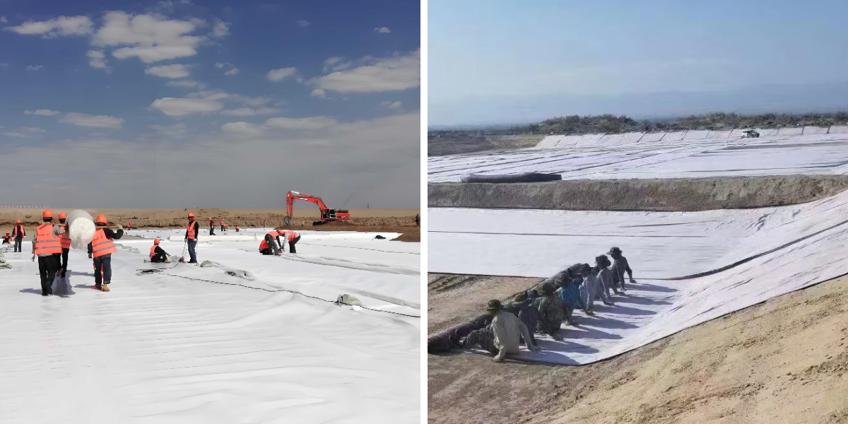 Wie man Geotextilgewebenähte richtig befestigt und überlappt Wie man Geotextilgewebenähte richtig befestigt und überlappt