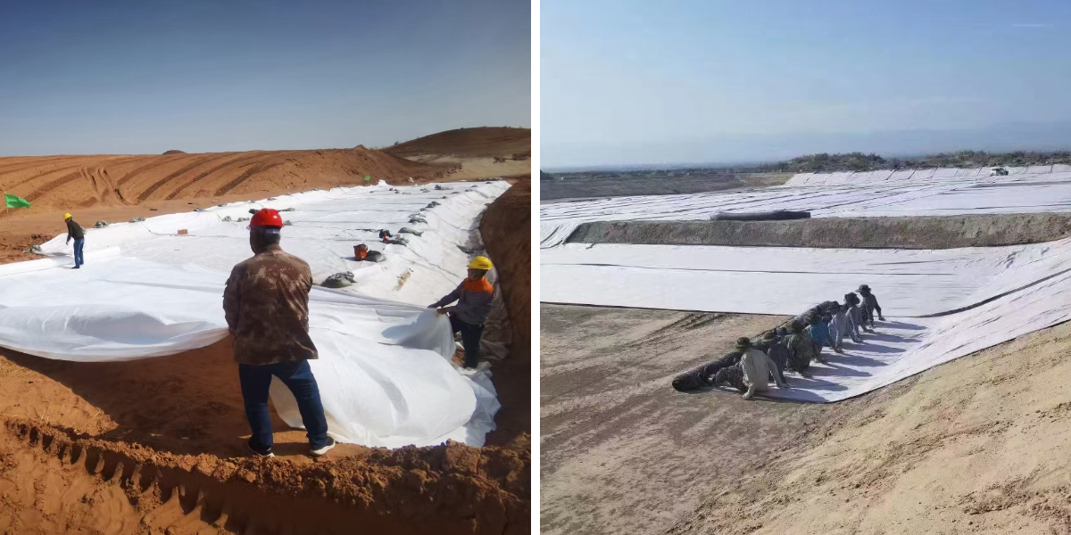 جدار احتياطي من القماش الجغرافي