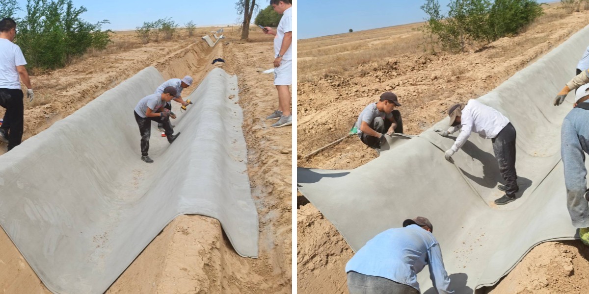 Manta de cimento para construção sustentável: características ecológicas para projetos de construção verde.