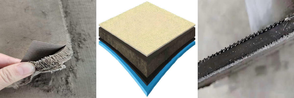 الأداء طويل الأمد للنسيج المشبع بالخرسانة في البيئات الساحلية