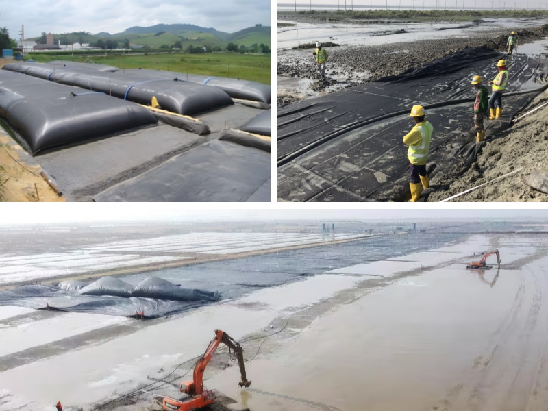 El proceso de fabricación de geotubos de deshidratación: del polipropileno de alta tenacidad a bolsas duraderas