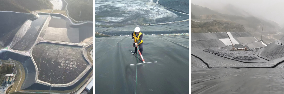 60,000 غشاء أرضي من البولي إيثيلين عالي الكثافة