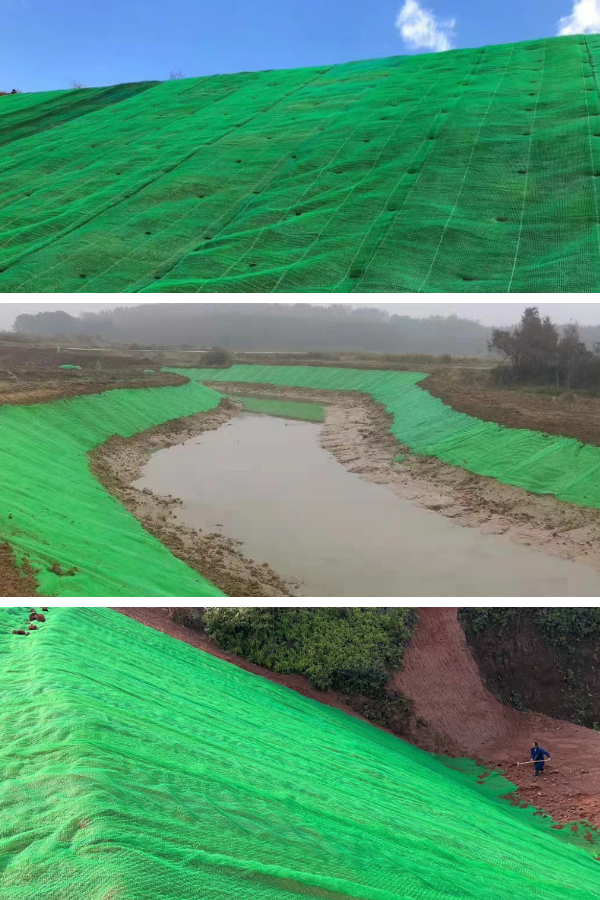 Fallstudie zur Prävention der Erosion an Hangflächen während der Monsunzeit unter Verwendung von 3D-Vegetationsverstärkungsnetzen
