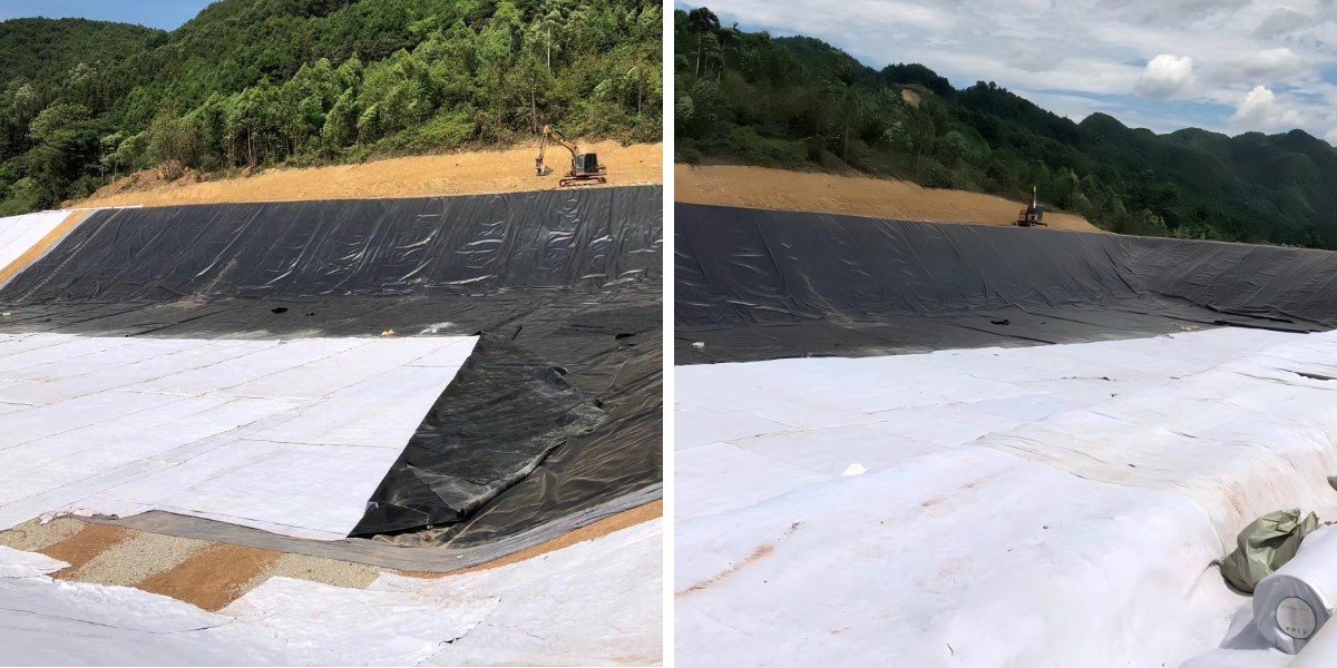 نسيج الصرف الصحي الجيوتكستايلي غير المنسوج