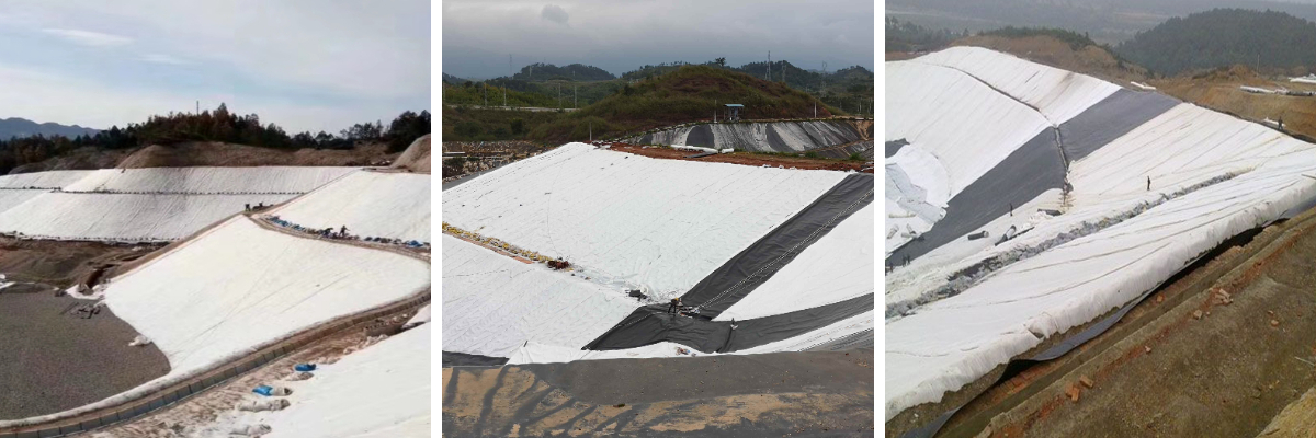 Geotêxtil tecido e não tecido