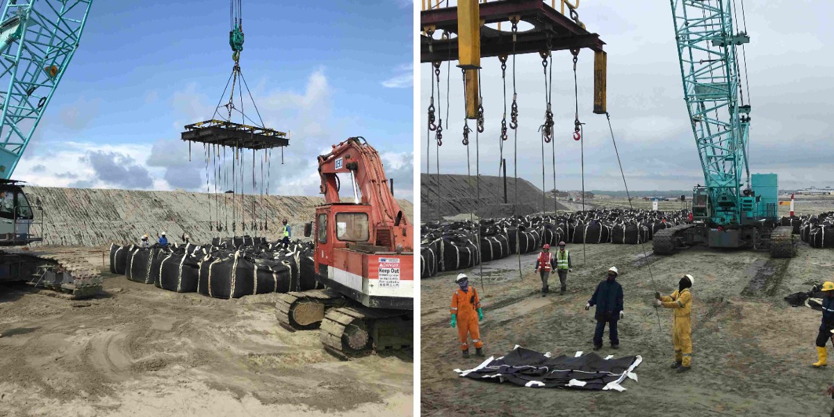 أكياس تجفيف المياه لمواقع البناء: دليل التنفيذ خطوة بخطوة