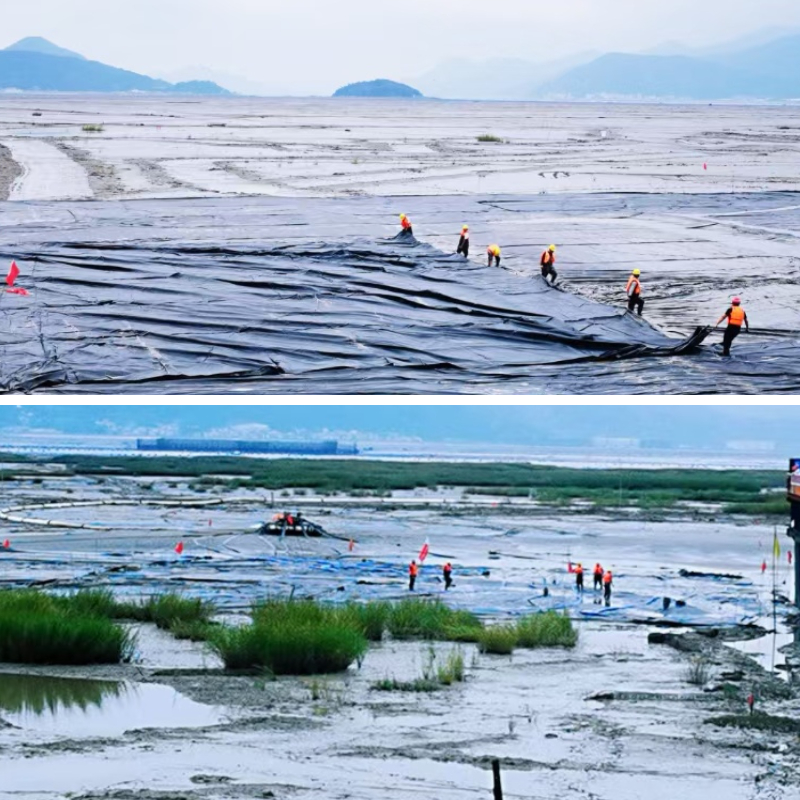 أكياس تجفيف حمأة مياه الصرف الصحي