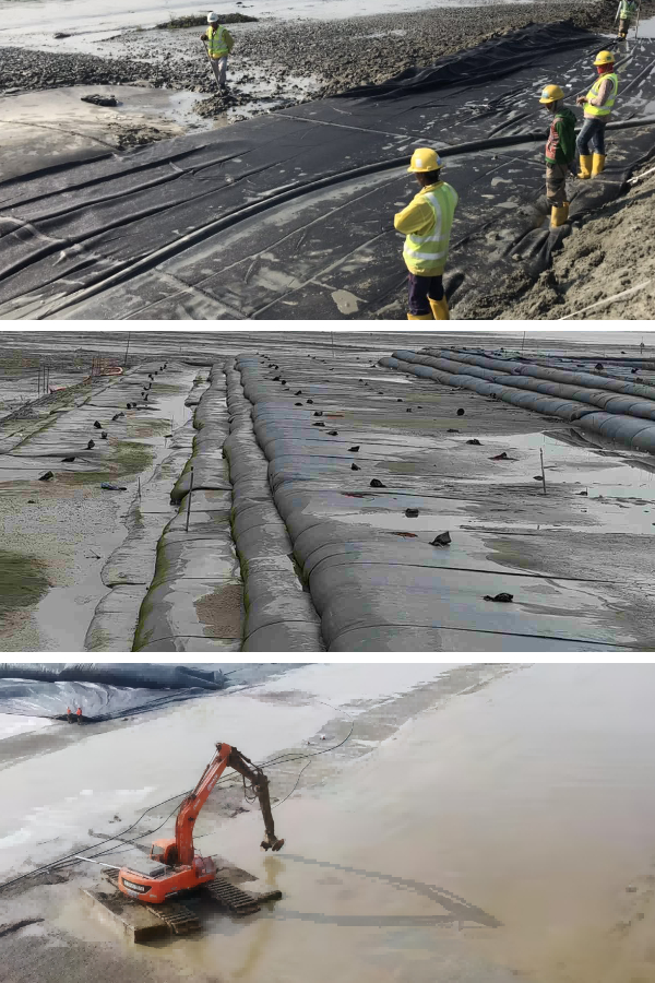 Comment fonctionnent les géotubes : la science derrière la déshydratation des boues et la rétention des solides