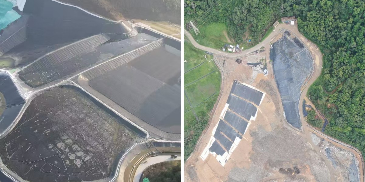 Projet réussi de géomembrane en PEHD : revêtement à grande échelle d’un réservoir pour un service public municipal