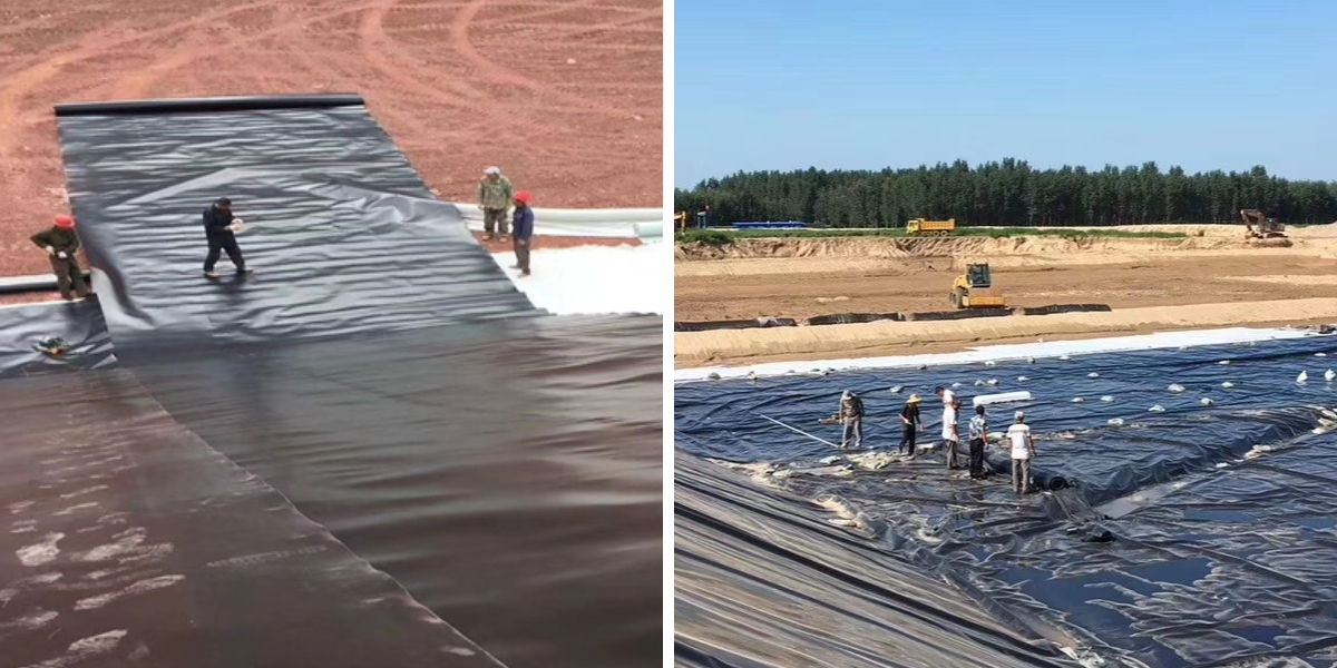 Verwendung von HDPE-Geomembranen zur Wasserabdichtung von Teichen und Speicherbecken