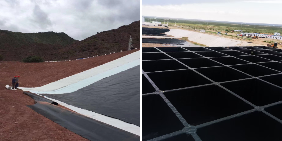 بطانة بركة من غشاء البولي إيثيلين عالي الكثافة