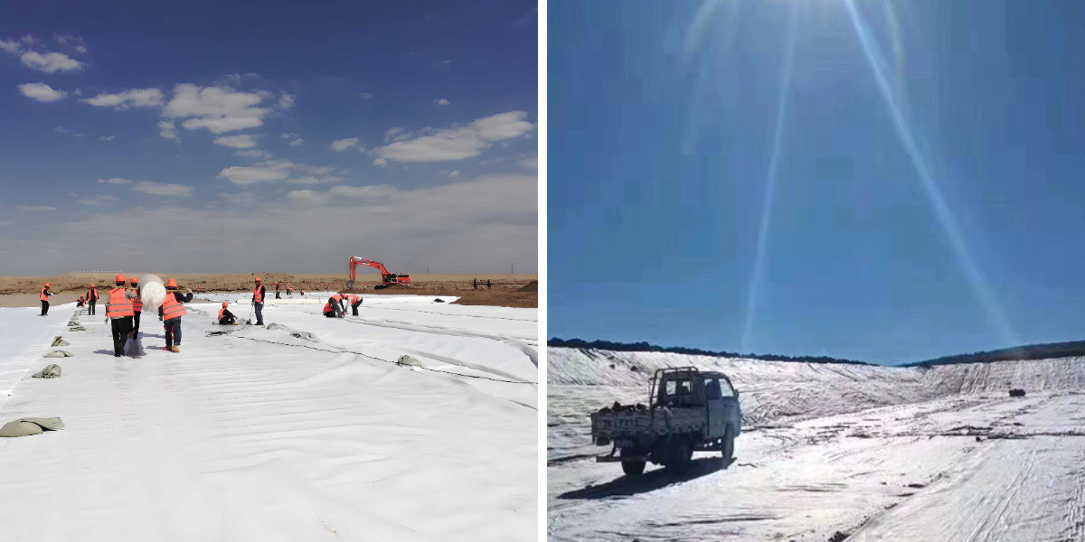 النسيج التثبيت الجيولوجي