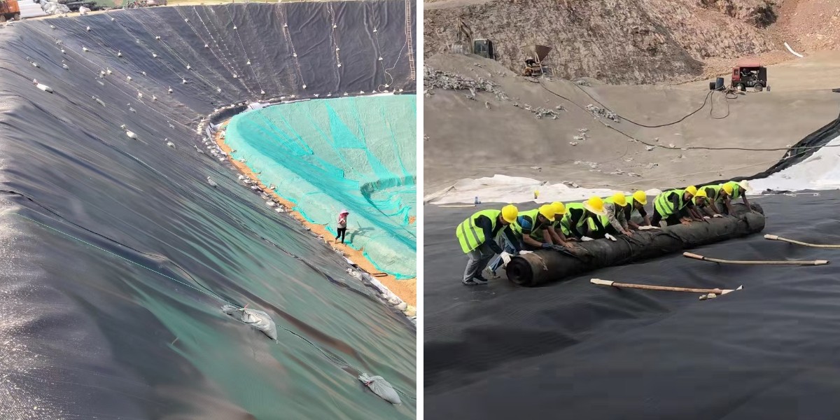 Konstruksi Kolam Akuakultur dengan Lapisan Geomembran HDPE Berkualitas Tinggi Konstruksi Kolam Akuakultur dengan Lapisan Geomembran HDPE Berkualitas Tinggi