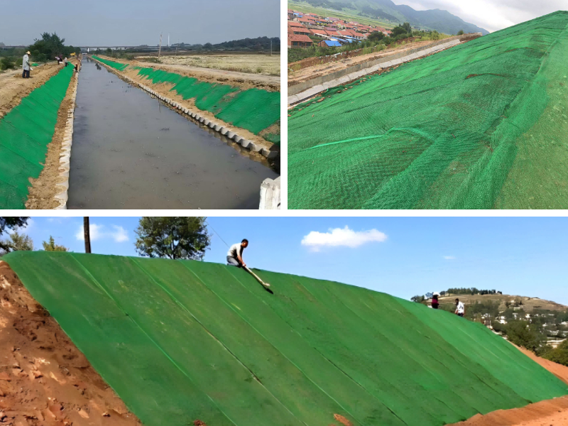 Fallstudie: Wiederherstellung eines Autobahnhangs mit 3D-Vegetationsnetzen nach einem Erdrutsch