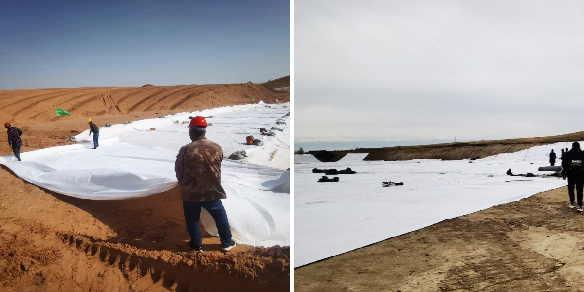 Controlo de erosão geotêxtil